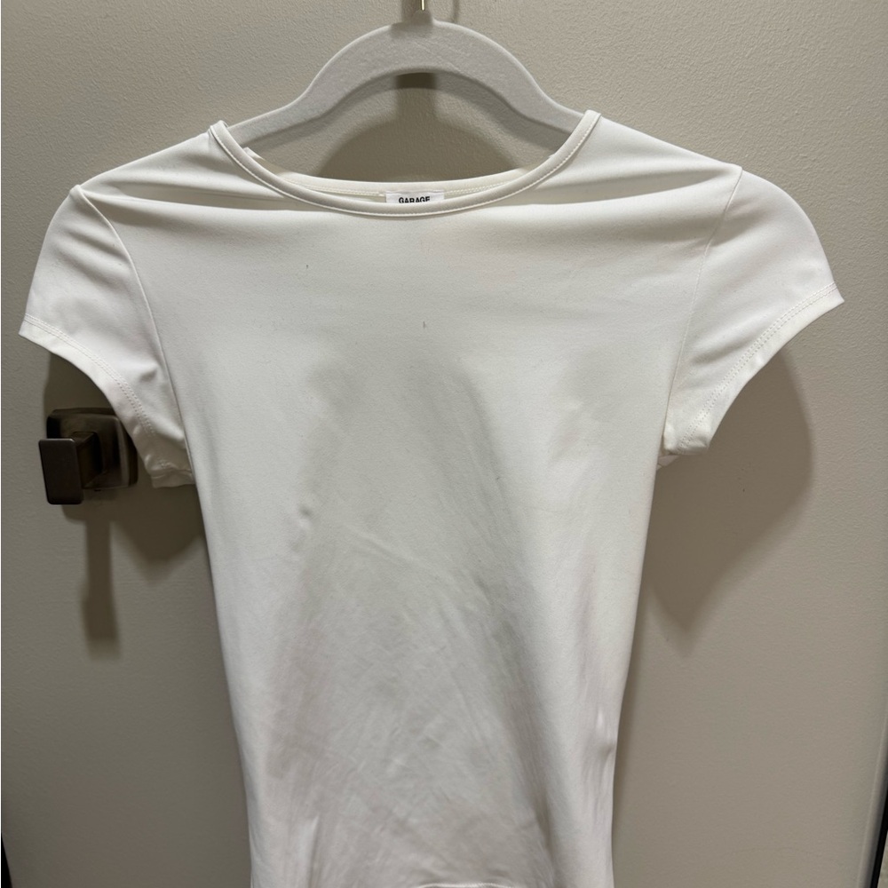 Garage White Short Sleeve Tee